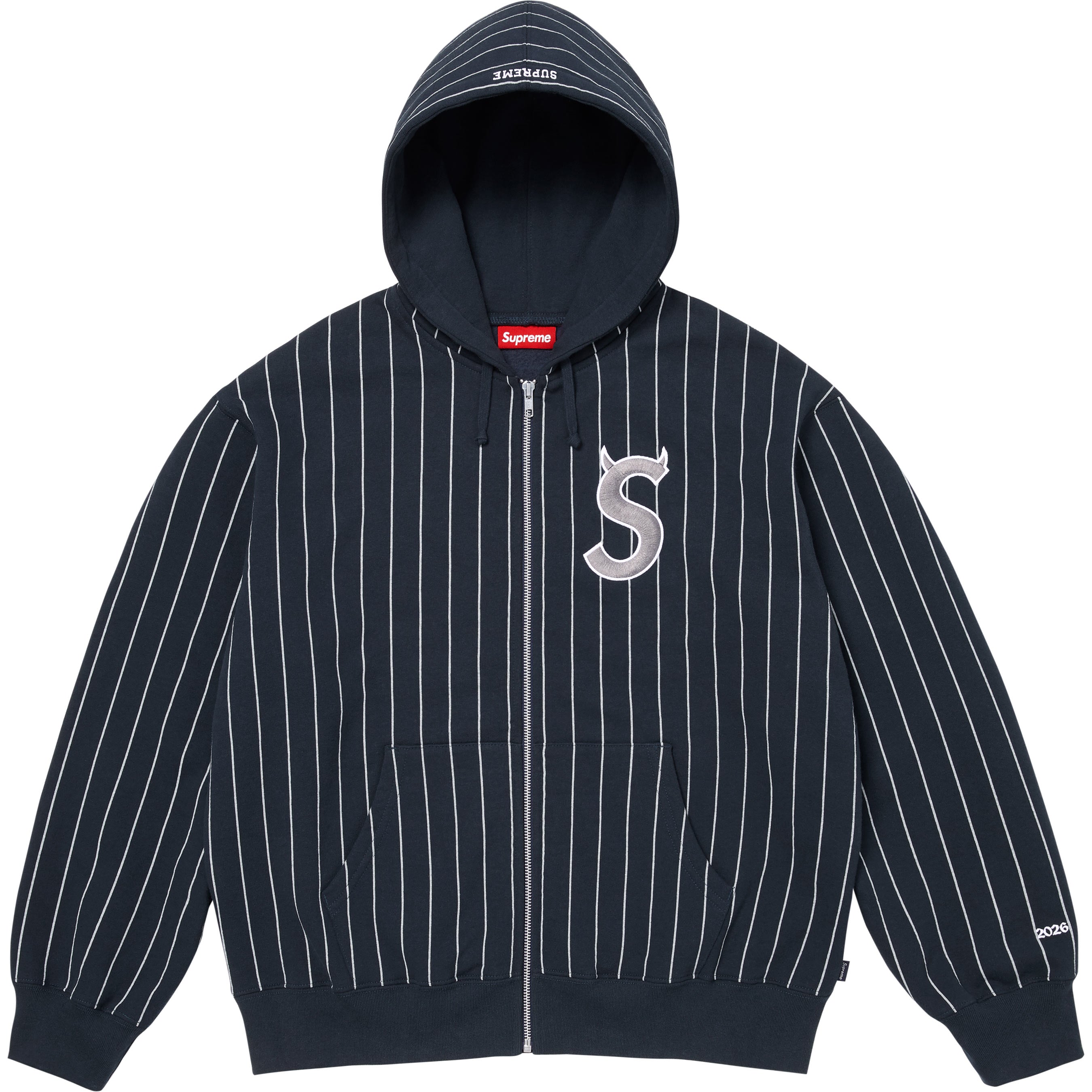 Devil S Logo Zip Up Hooded Sweatshirt view 10